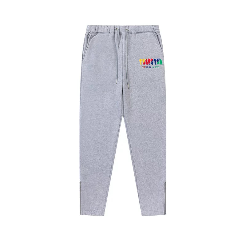 Trapstar niche trendy brand sweatshirt trousers sports leisure suit men and women couple autumn and winter plus velvet letter embroidery (3)
