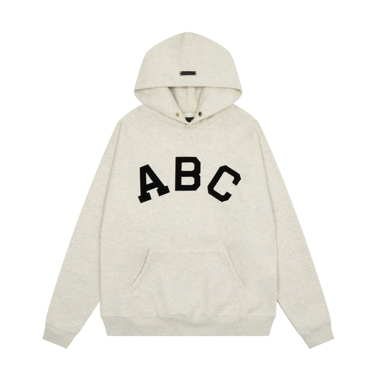 FOG double line heavyweight high street trendy brand hooded sweatshirt with plush loose sweatshirt jacket suitable for men and women, youthful and popular style (4)