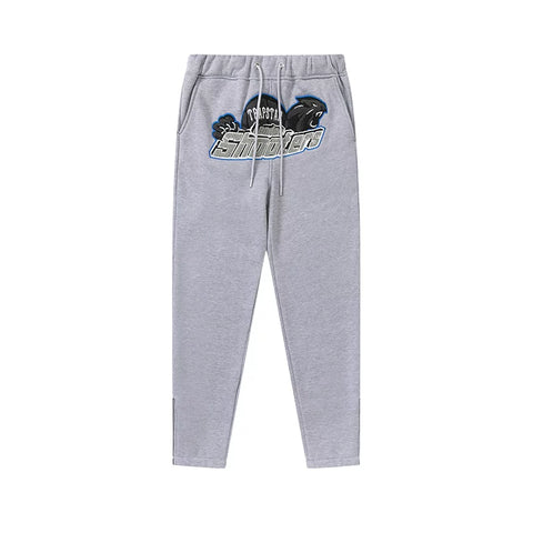 Trapstar niche trendy brand sweatshirt trousers sports leisure suit men and women couple autumn and winter plus velvet letter embroidery (35)