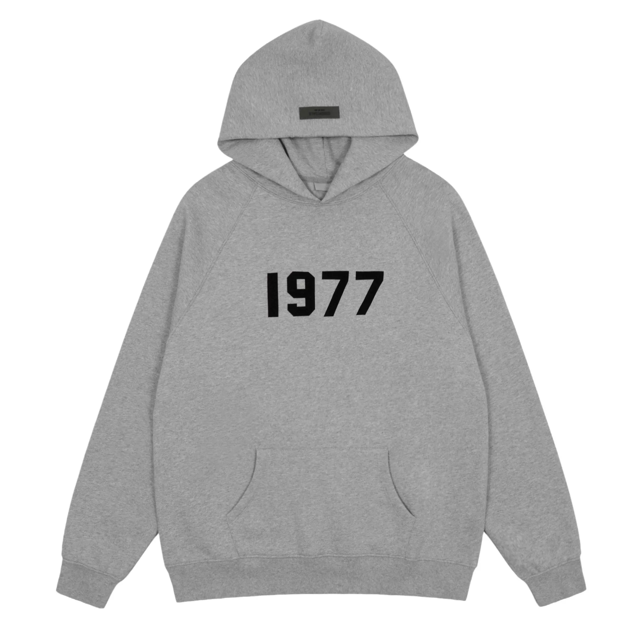 FOG double line heavyweight high street trendy brand hooded sweatshirt with plush loose sweatshirt jacket suitable for men and women, youthful and popular style (8)