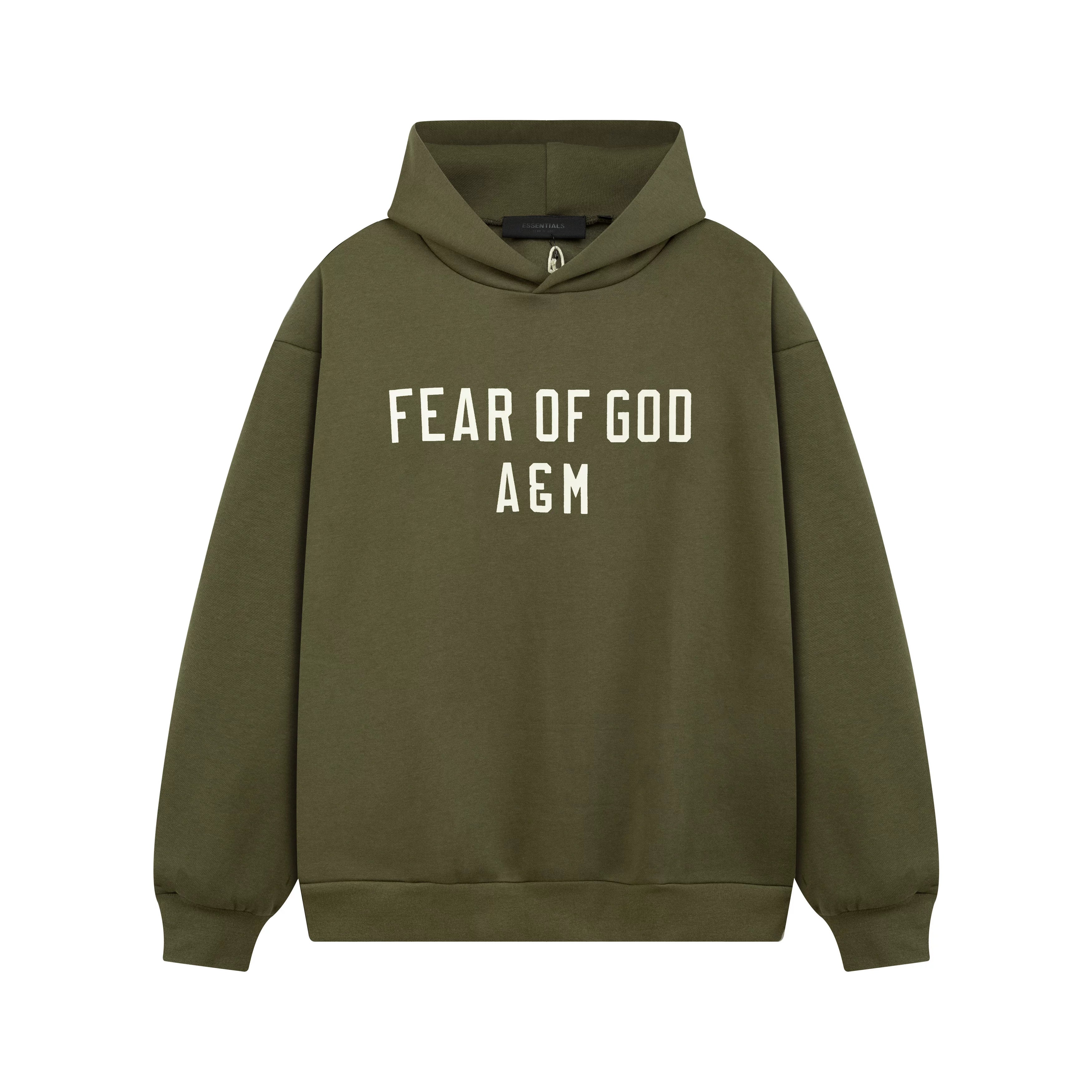 Fog autumn/winter hoodie, sweatpants, long pants with fleece hoodie, versatile letter essentials, loose and trendy ins top (8)