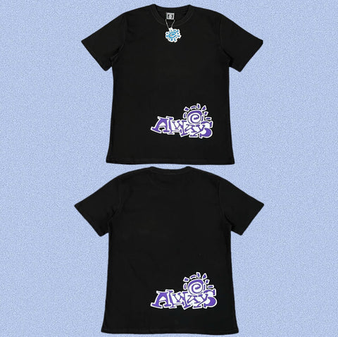 ADWYSD Black Purple Art Print Tee