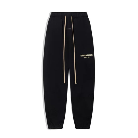 FOG ESSENTIALS Fashion High Street Letter Plush Autumn/Winter Casual Plush Hooded Sweatshirt Pants Set for Men (10)