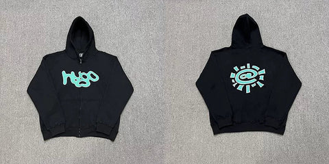 ADWYSD Graphic Logo Hoodie - Black / Teal