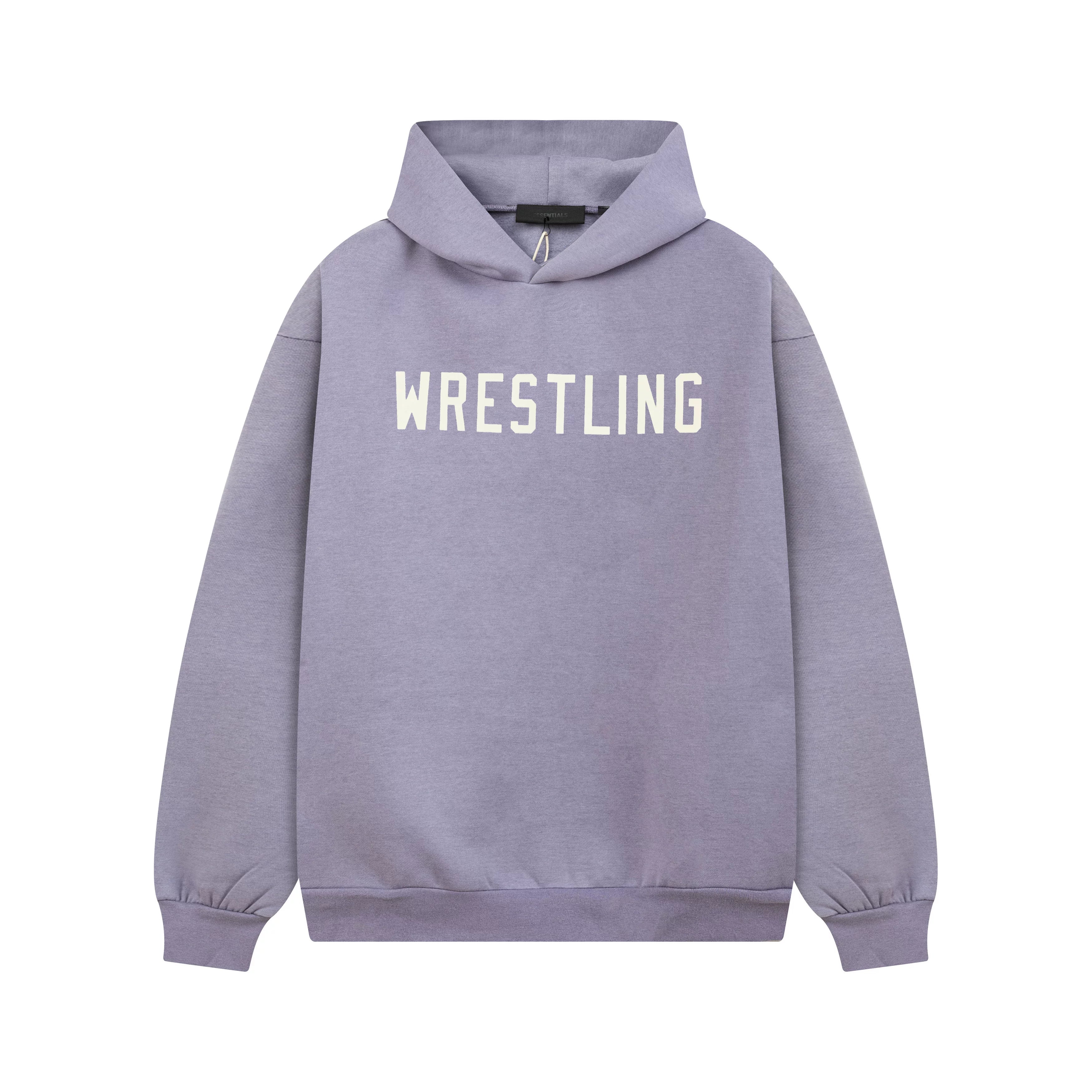 Fog autumn/winter hoodie, sweatpants, long pants with fleece hoodie, versatile letter essentials, loose and trendy ins top (10)