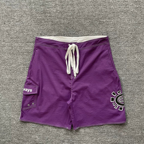 ADWYSD Sunburst Cargo Shorts - Purple
