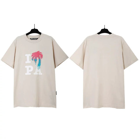 Palm Angels I Love PA Graphic T-Shirt - Beige