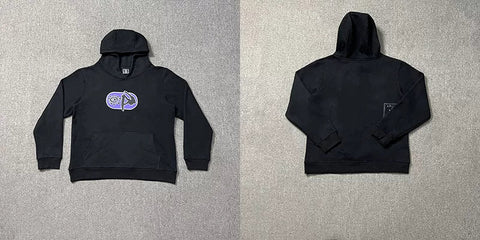 ADWYSD Circular Graphic Hoodie - Black / Purple