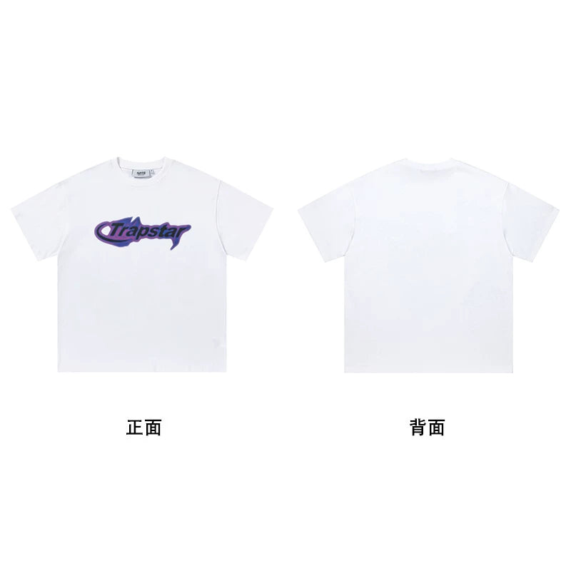 Trapstar short-sleeved T-shirt summer 2025 new letter print men and women casual loose round neck European and American trendy ins (39)