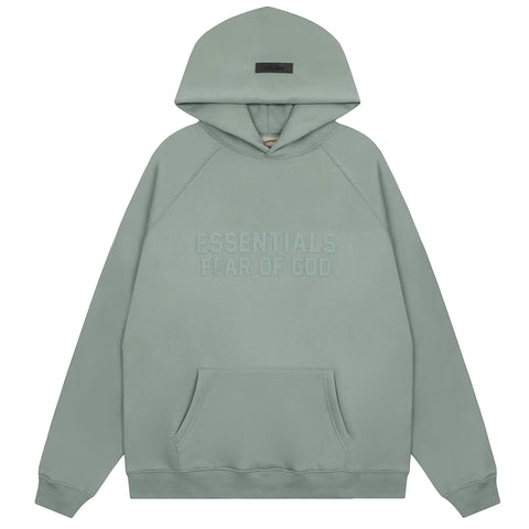 FOG double line heavyweight high street trendy brand hooded sweatshirt with plush loose sweatshirt jacket suitable for men and women, youthful and popular style (37)