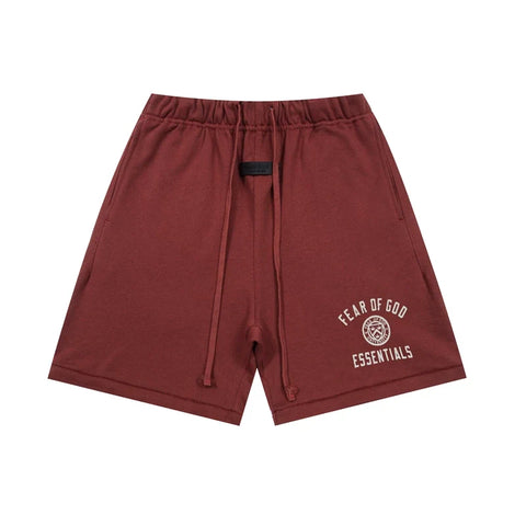 FEAR OF GOD FOG Double Line ESSENTIALS European and American Badge Printed High Street Loose Sports Shorts Trend (2)