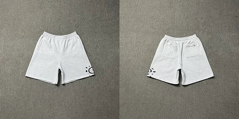 ADWYSD Logo Embroidered Casual Shorts - White