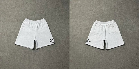 ADWYSD Logo Embroidered Casual Shorts - White