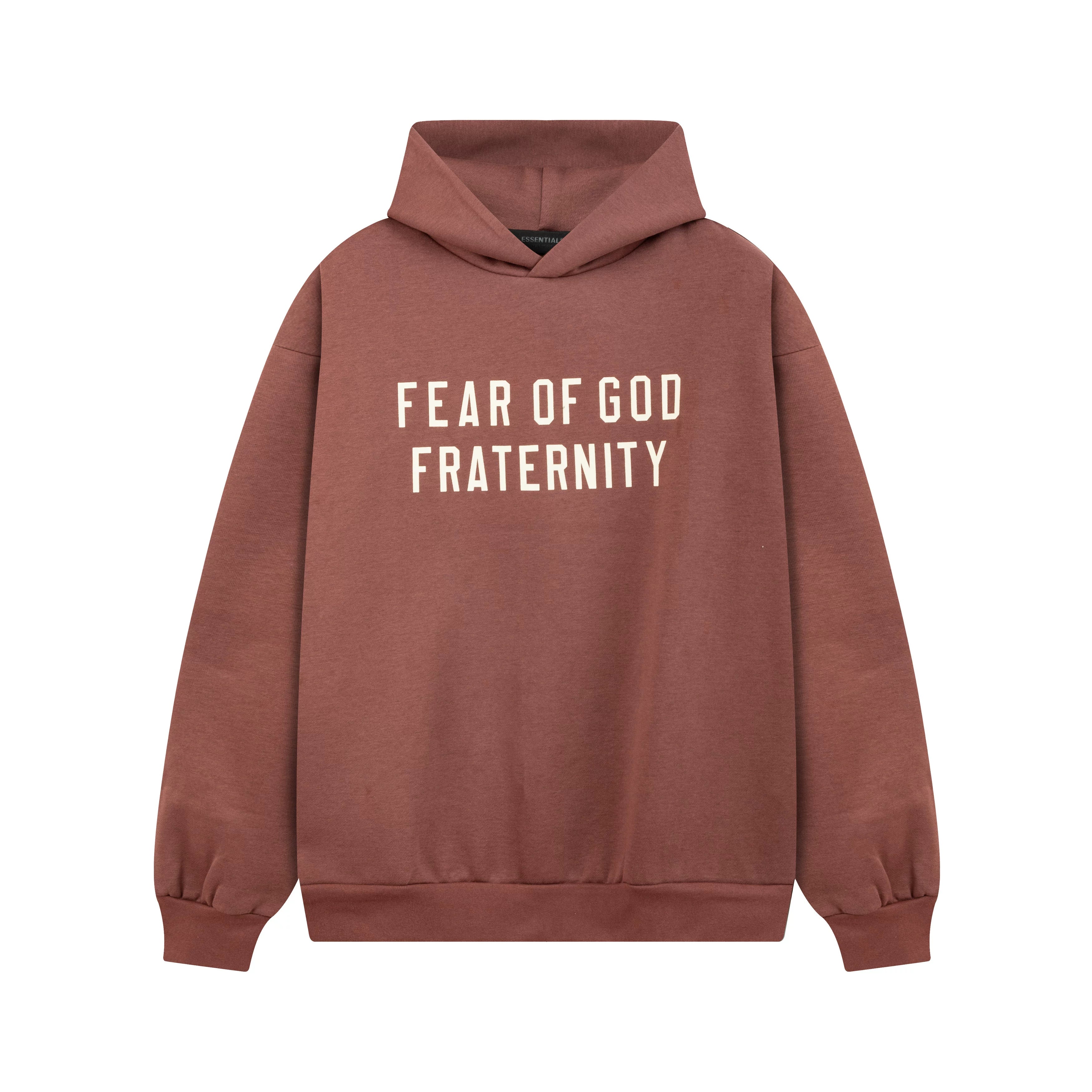 Fog autumn/winter hoodie, sweatpants, long pants with fleece hoodie, versatile letter essentials, loose and trendy ins top (17)
