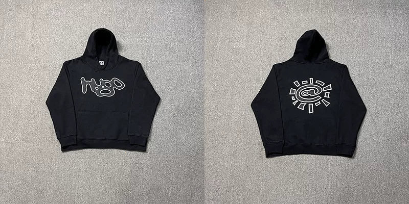 ADWYSD Graphic Logo Hoodie - Black / White