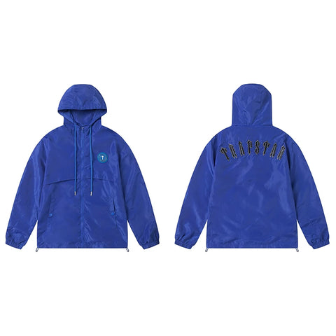 Cross border foreign trade autumn and winter Trapstar letter embroidery eagle zipper windbreaker hooded windbreaker men's and women's jacket jacket (7)