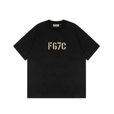 FOG double-line ESSENTIALS short-sleeved T-shirt men European and American couples trendy brand round neck loose cleanfit half-sleeved women (37)
