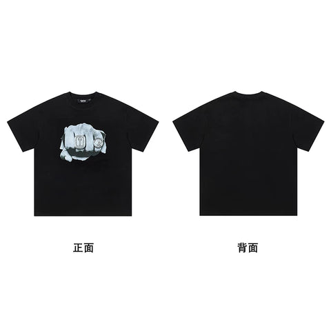 Trapstar short-sleeved T-shirt summer 2025 new letter print men and women casual loose round neck European and American trendy ins (42)