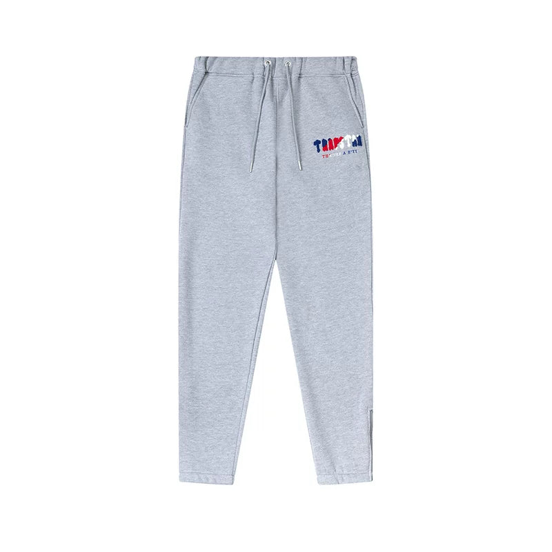 Trapstar niche trendy brand sweatshirt trousers sports leisure suit men and women couple autumn and winter plus velvet letter embroidery (7)