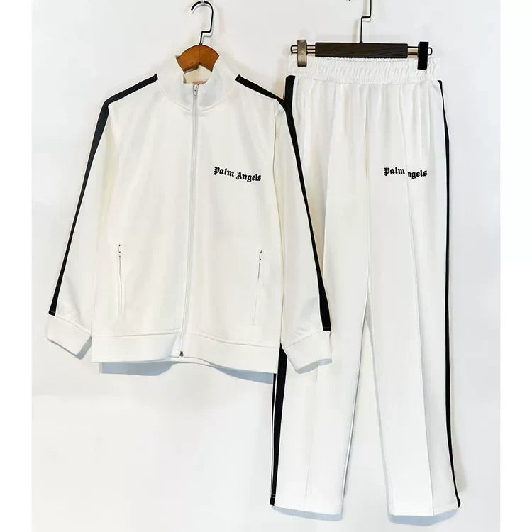 Palm Angels Classic Track Jacket & Pants Set - White/Black