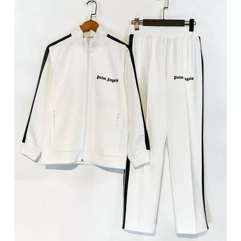 Palm Angels Classic Track Jacket & Pants Set - White/Black