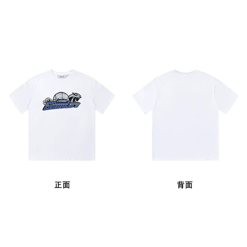 Trapstar short-sleeved T-shirt summer 2025 new letter print men and women casual loose round neck European and American trendy ins (13)