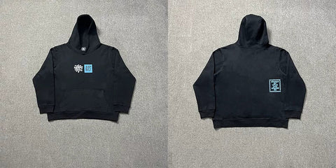 ADWYSD Box Logo Hoodie - Black / Teal