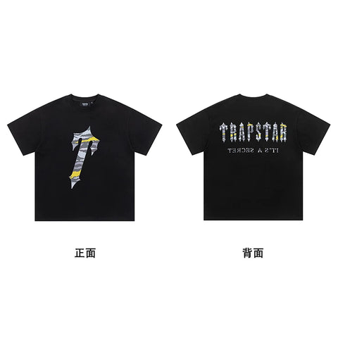 Trapstar short-sleeved T-shirt summer 2025 new letter print men and women casual loose round neck European and American trendy ins (18)