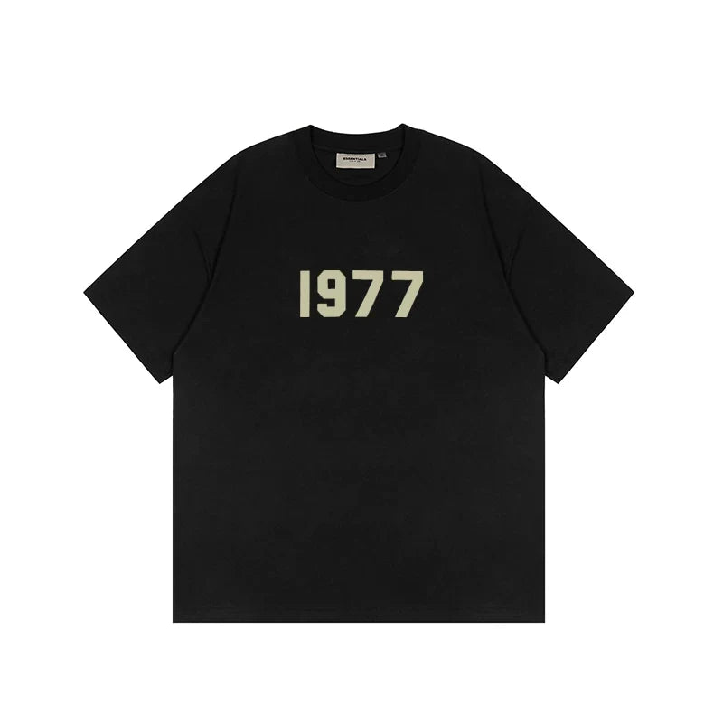 FOG double-line ESSENTIALS short-sleeved T-shirt men European and American couples trendy brand round neck loose cleanfit half-sleeved women (17)