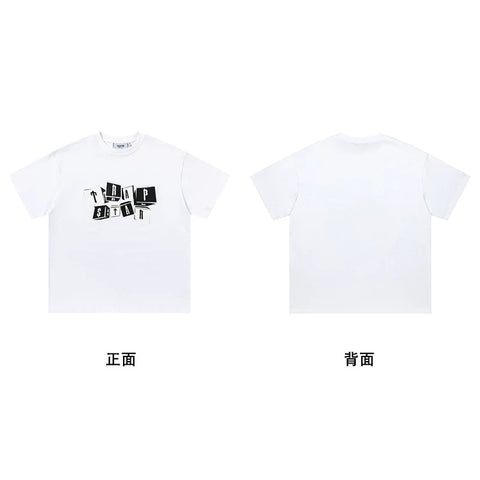 Trapstar short-sleeved T-shirt summer 2025 new letter print men and women casual loose round neck European and American trendy ins (34)