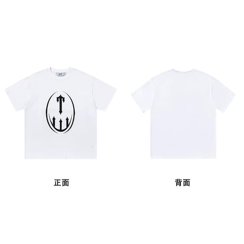 Trapstar short-sleeved T-shirt summer 2025 new letter print men and women casual loose round neck European and American trendy ins (23)