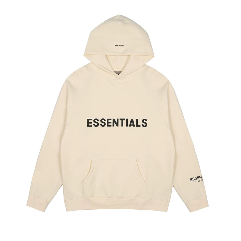 FOG double line heavyweight high street trendy brand hooded sweatshirt with plush loose sweatshirt jacket suitable for men and women, youthful and popular style (17)