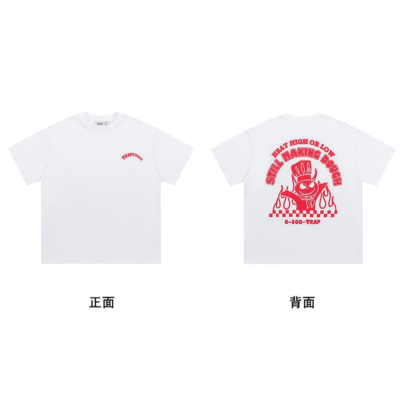 Trapstar short-sleeved T-shirt summer 2025 new letter print men and women casual loose round neck European and American trendy ins (44)