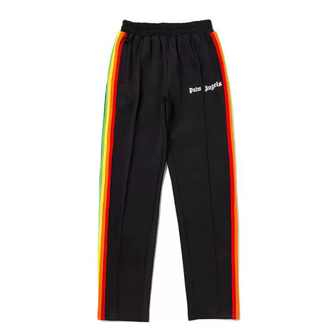 Palm Angels Rainbow Track Pants - Black