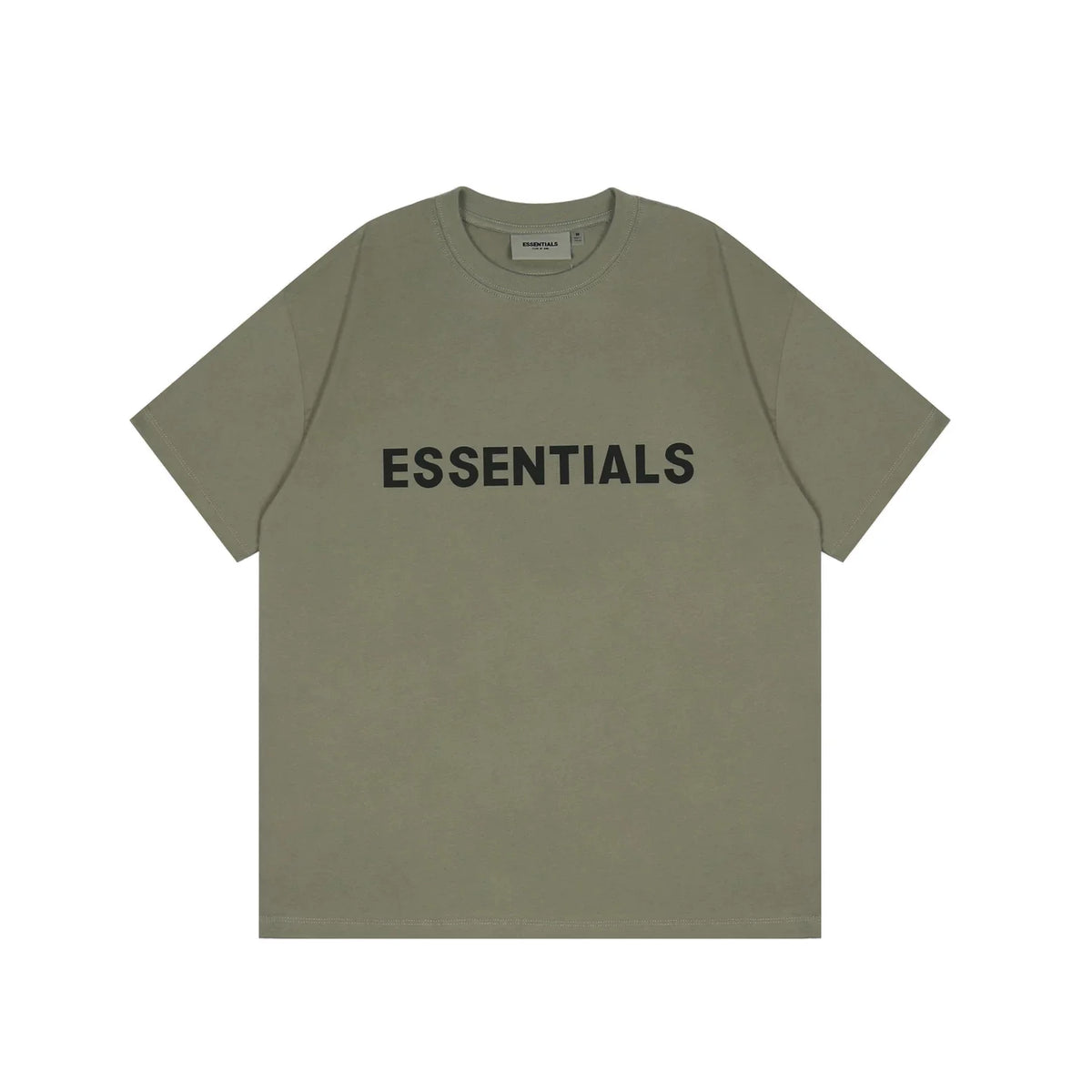 FOG double-line ESSENTIALS short-sleeved T-shirt men European and American couples trendy brand round neck loose cleanfit half-sleeved women (8)