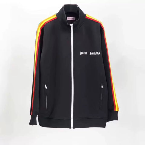 Palm Angels Rainbow Track Jacket - Black