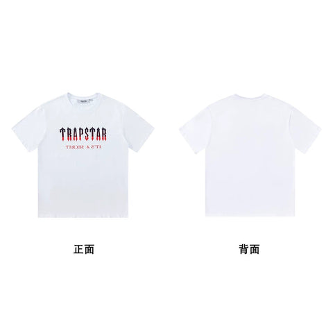 Trapstar short-sleeved T-shirt summer 2025 new letter print men and women casual loose round neck European and American trendy ins (13)