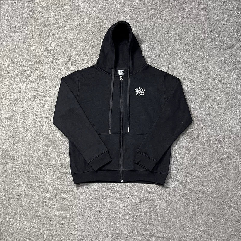 ADWYSD Full-Zip Logo Heavyweight Hoodie - Black