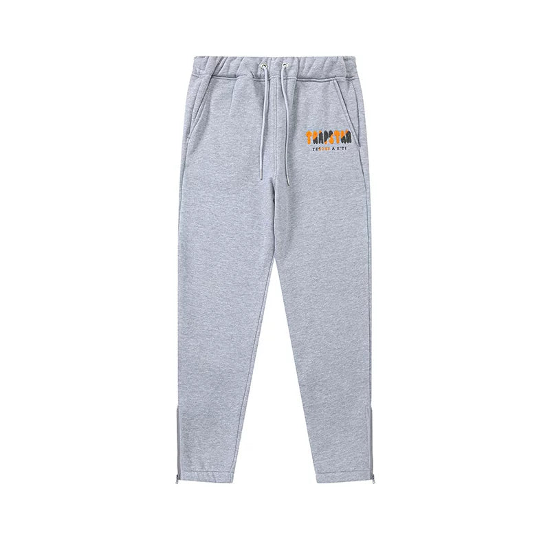 Trapstar niche trendy brand sweatshirt trousers sports leisure suit men and women couple autumn and winter plus velvet letter embroidery (11)
