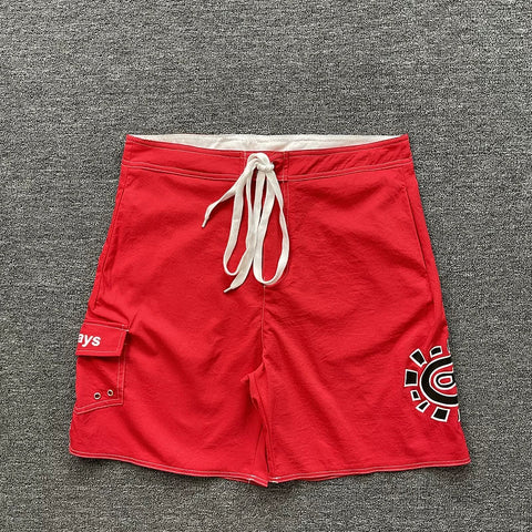 ADWYSD Sunburst Cargo Shorts - Red