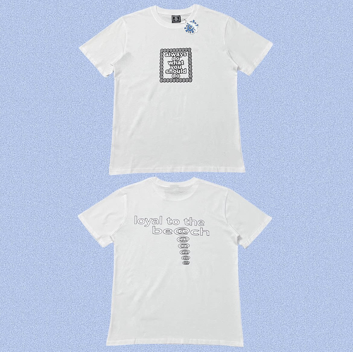 ADWYSD White Back Slogan Text Tee