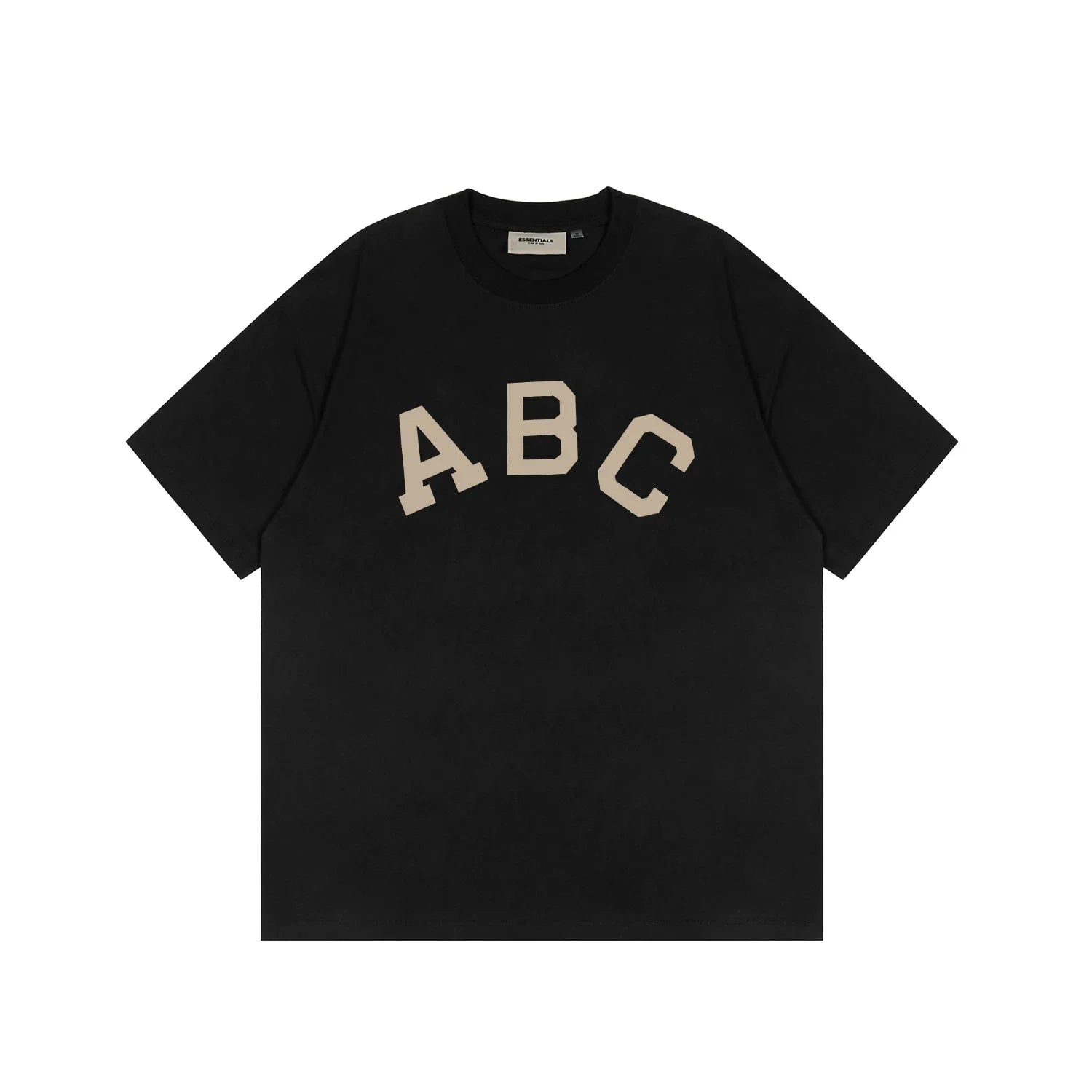 FOG double-line ESSENTIALS short-sleeved T-shirt men European and American couples trendy brand round neck loose cleanfit half-sleeved women (22)