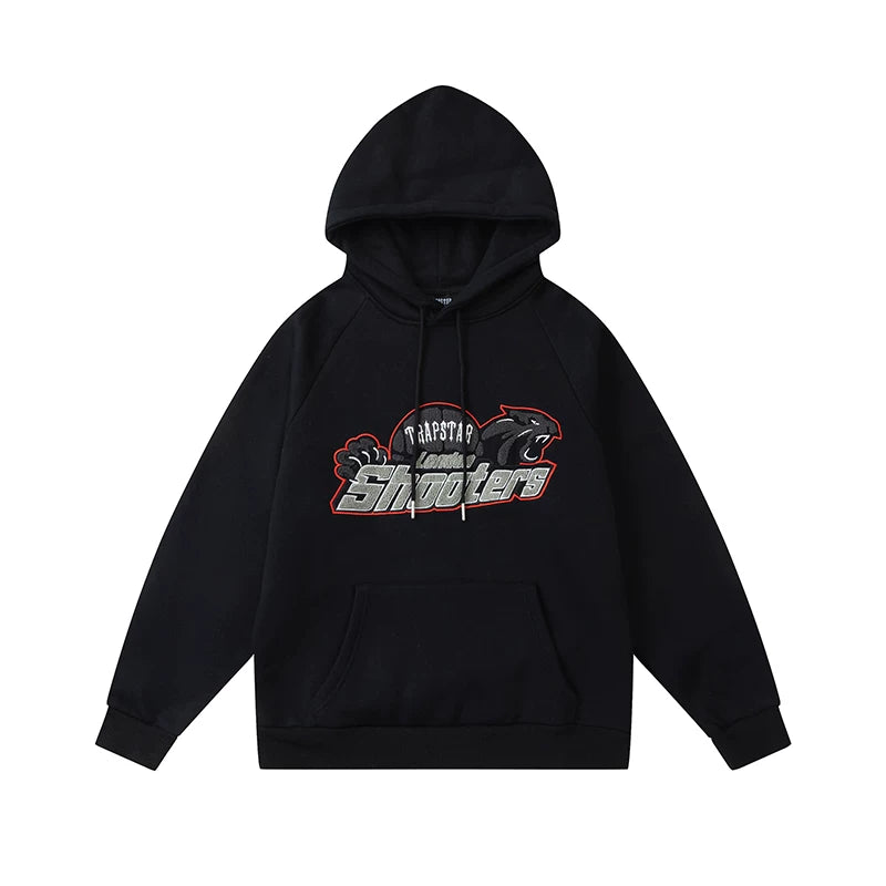 Trapstar niche trendy brand sweatshirt trousers sports leisure suit men and women couple autumn and winter plus velvet letter embroidery (26)