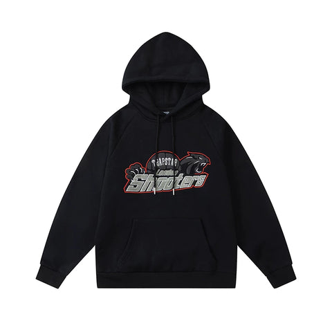 Trapstar niche trendy brand sweatshirt trousers sports leisure suit men and women couple autumn and winter plus velvet letter embroidery (26)