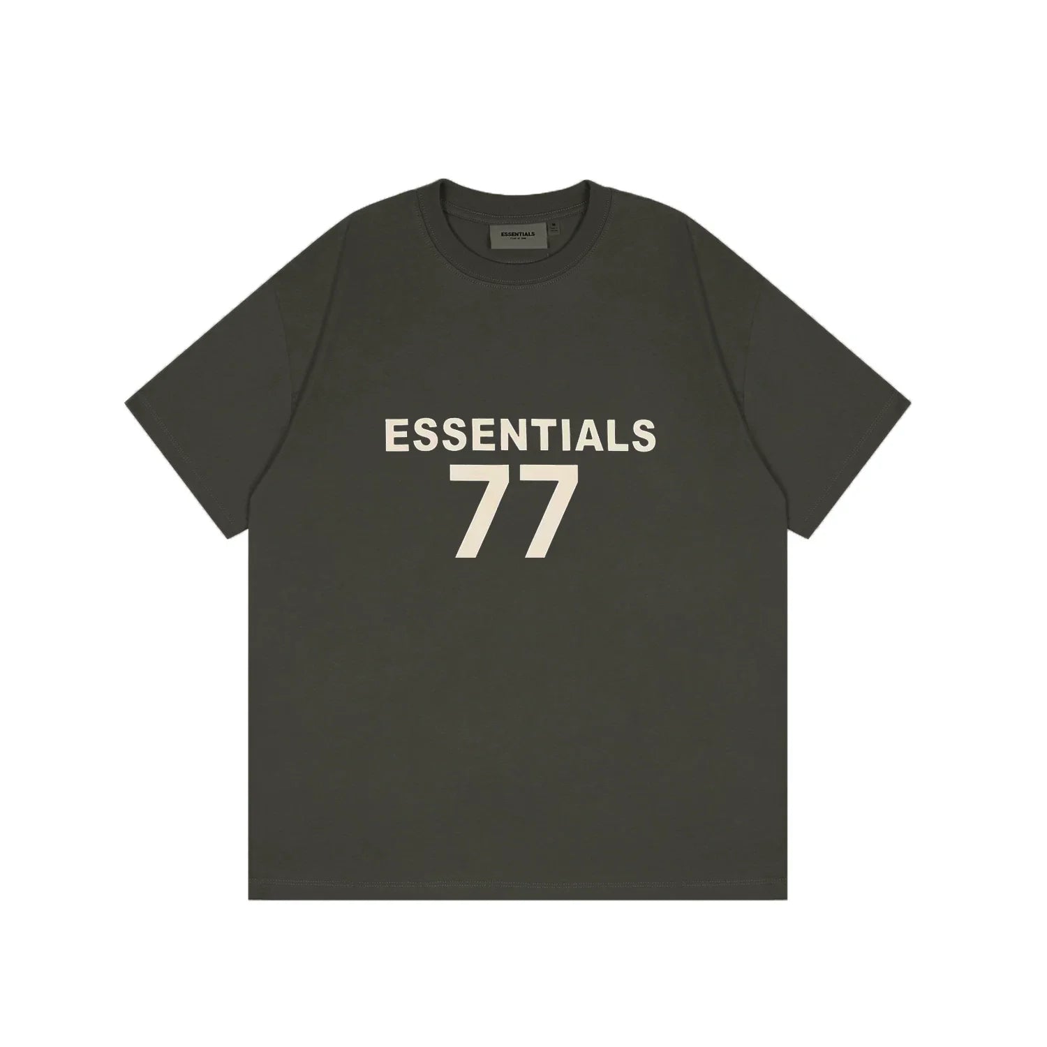 FOG double-line ESSENTIALS short-sleeved T-shirt men European and American couples trendy brand round neck loose cleanfit half-sleeved women (32)