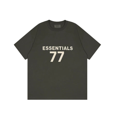 FOG double-line ESSENTIALS short-sleeved T-shirt men European and American couples trendy brand round neck loose cleanfit half-sleeved women (32)