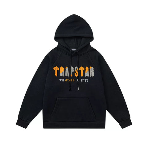 Trapstar niche trendy brand sweatshirt trousers sports leisure suit men and women couple autumn and winter plus velvet letter embroidery (10)