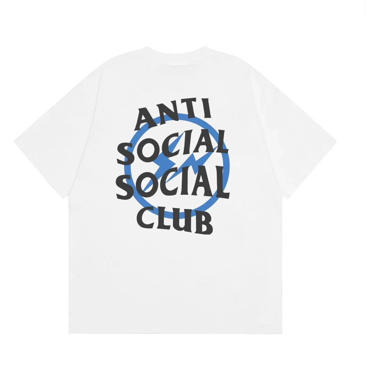 Anti Social Social Club Blue Circle Logo T-Shirt - White/Black