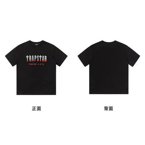Trapstar short-sleeved T-shirt summer 2025 new letter print men and women casual loose round neck European and American trendy ins (14)