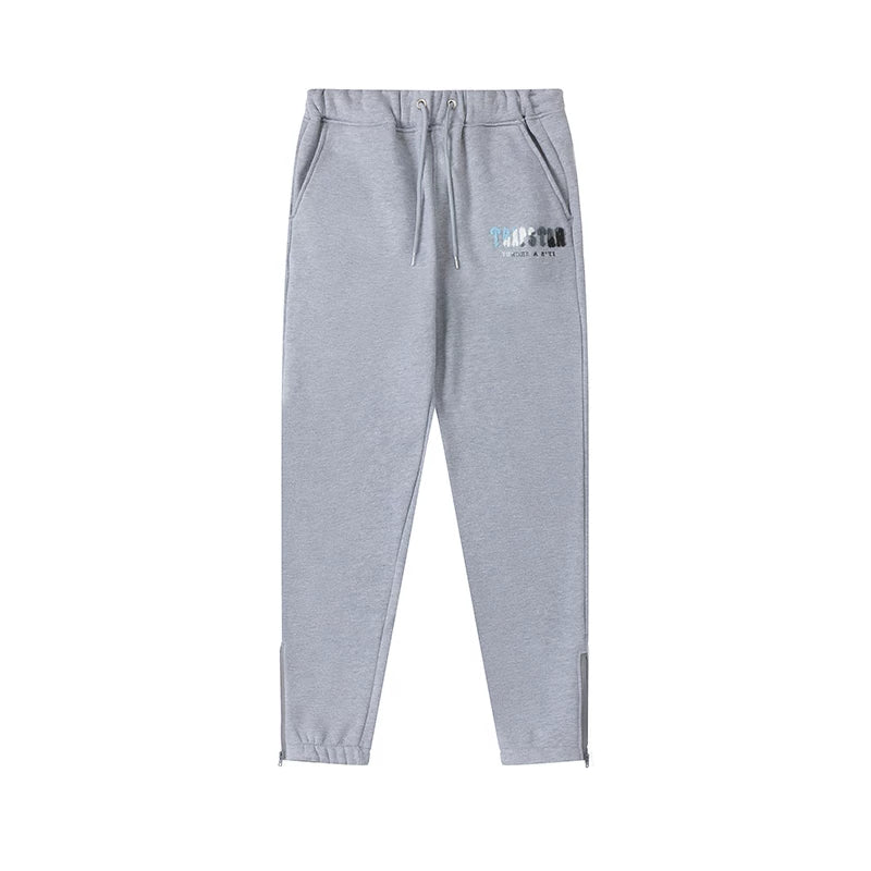 Trapstar niche trendy brand sweatshirt trousers sports leisure suit men and women couple autumn and winter plus velvet letter embroidery (15)